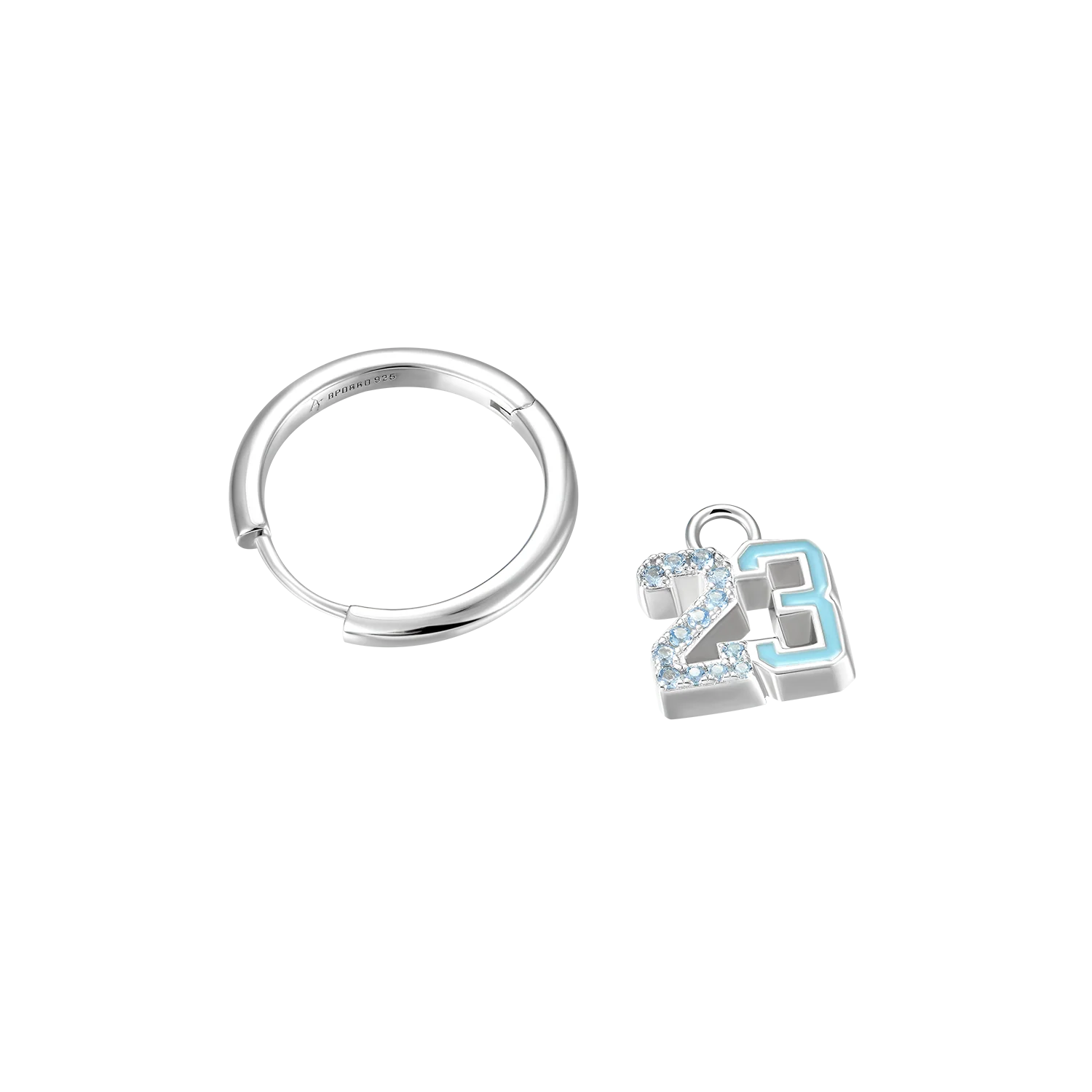 Number 23 Dangly Earring-Single - Image 6