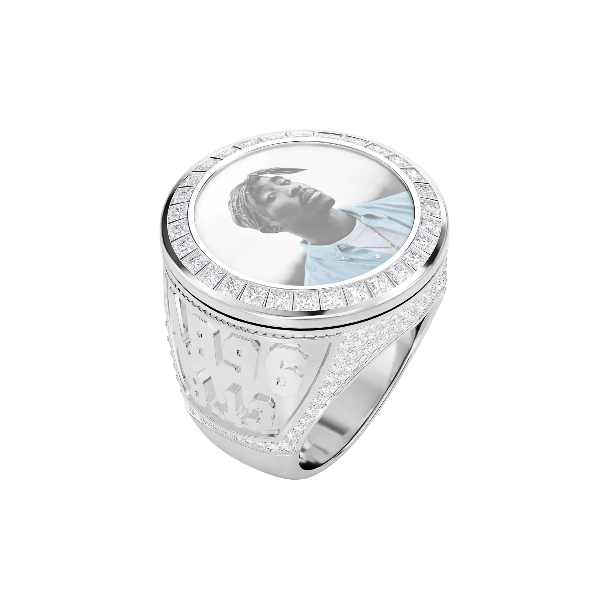 Custom Rotating Photo Championship Ring