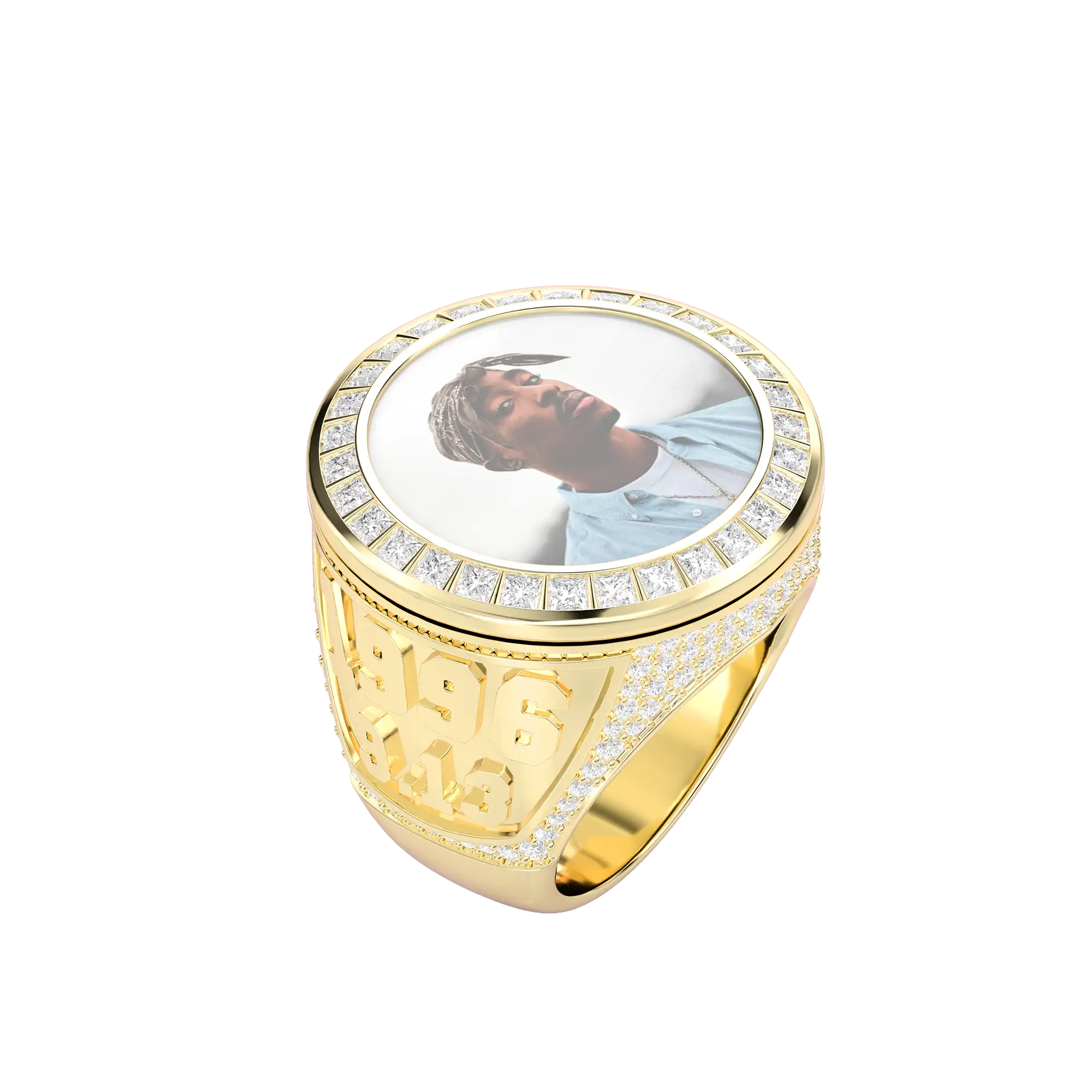 Custom Rotating Photo Championship Ring - Image 5
