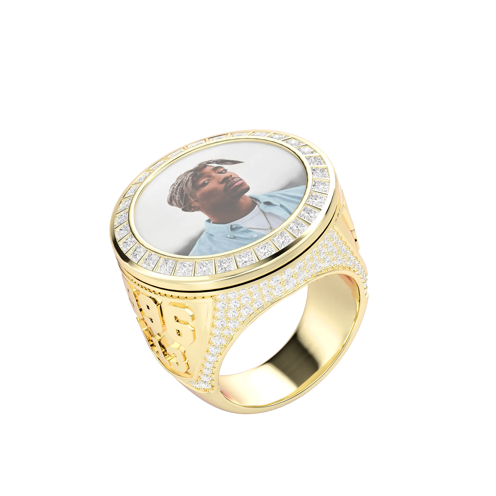 Custom Rotating Photo Championship Ring - Image 6