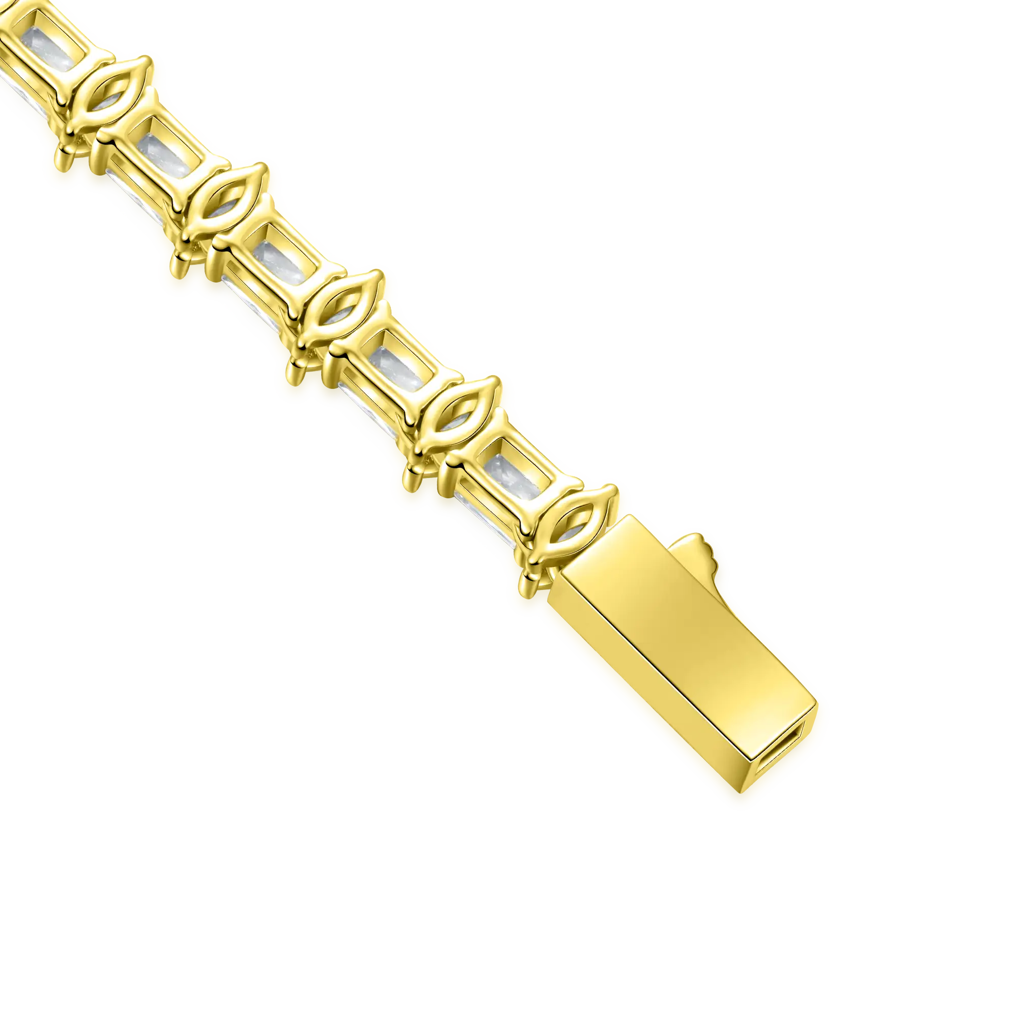 6mm Brass Refined Luster Tennis Bracelet - Image 9
