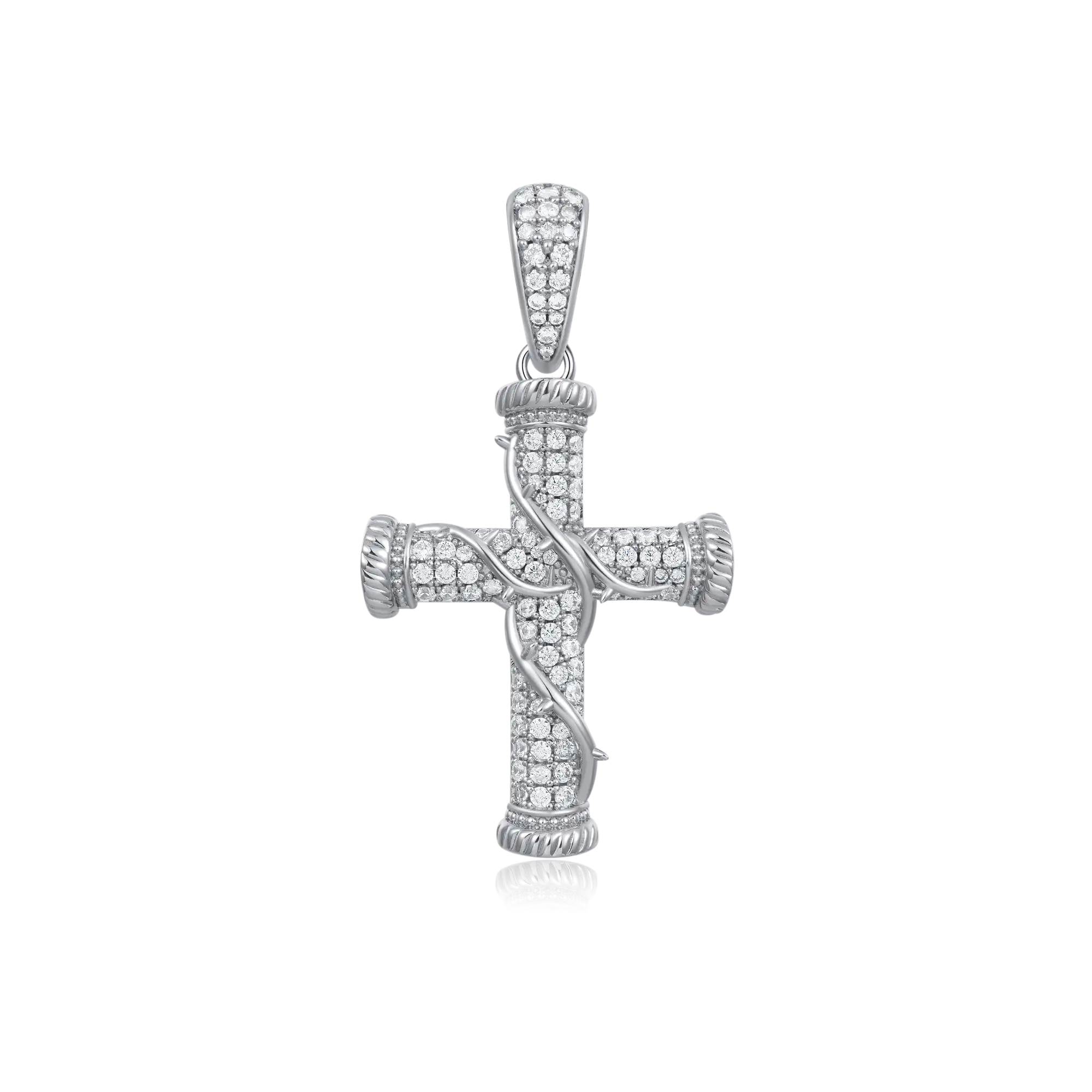 Roman Pillar Thorn Cross Pendant - Image 7