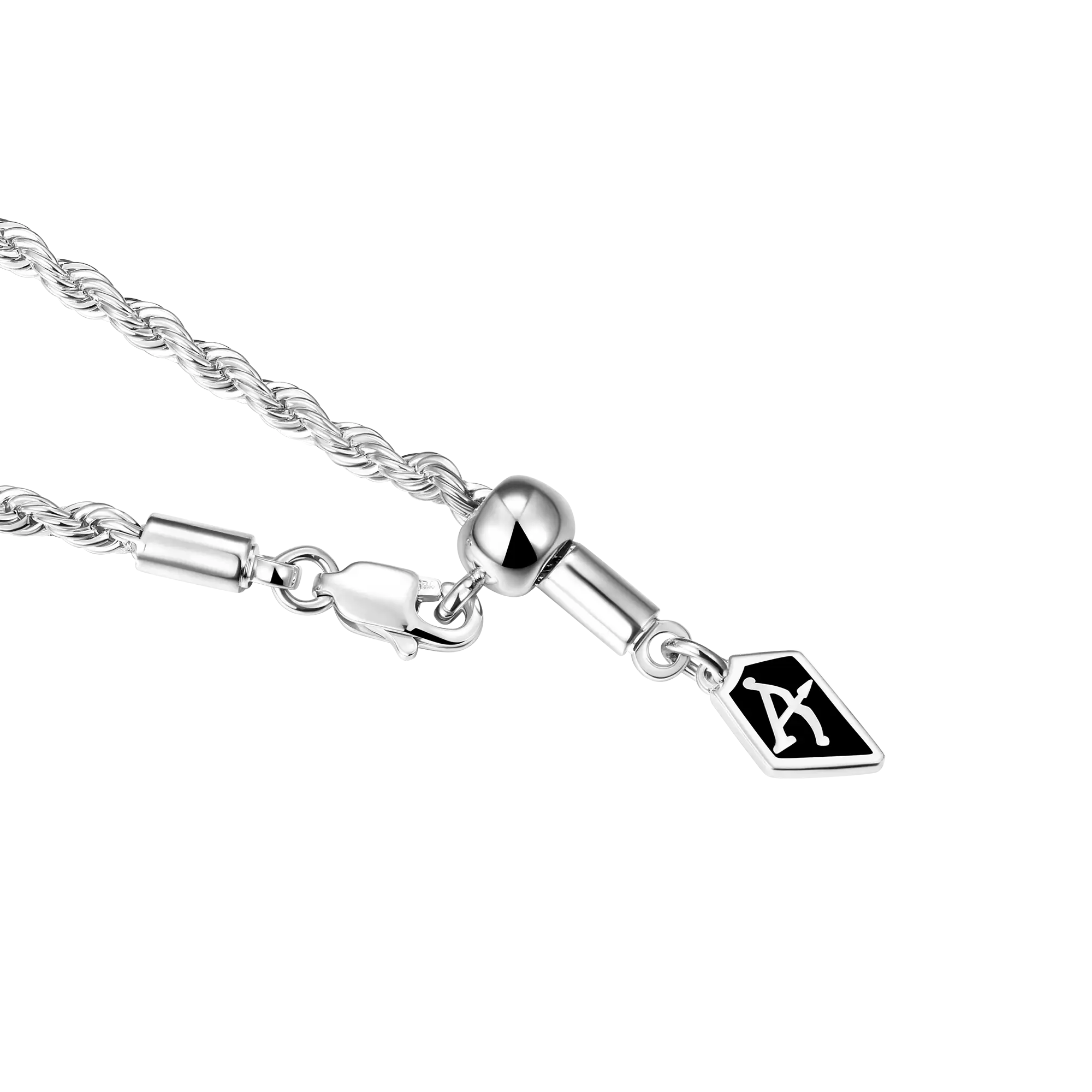 2.5mm Rope Chain - White Gold - Image 6