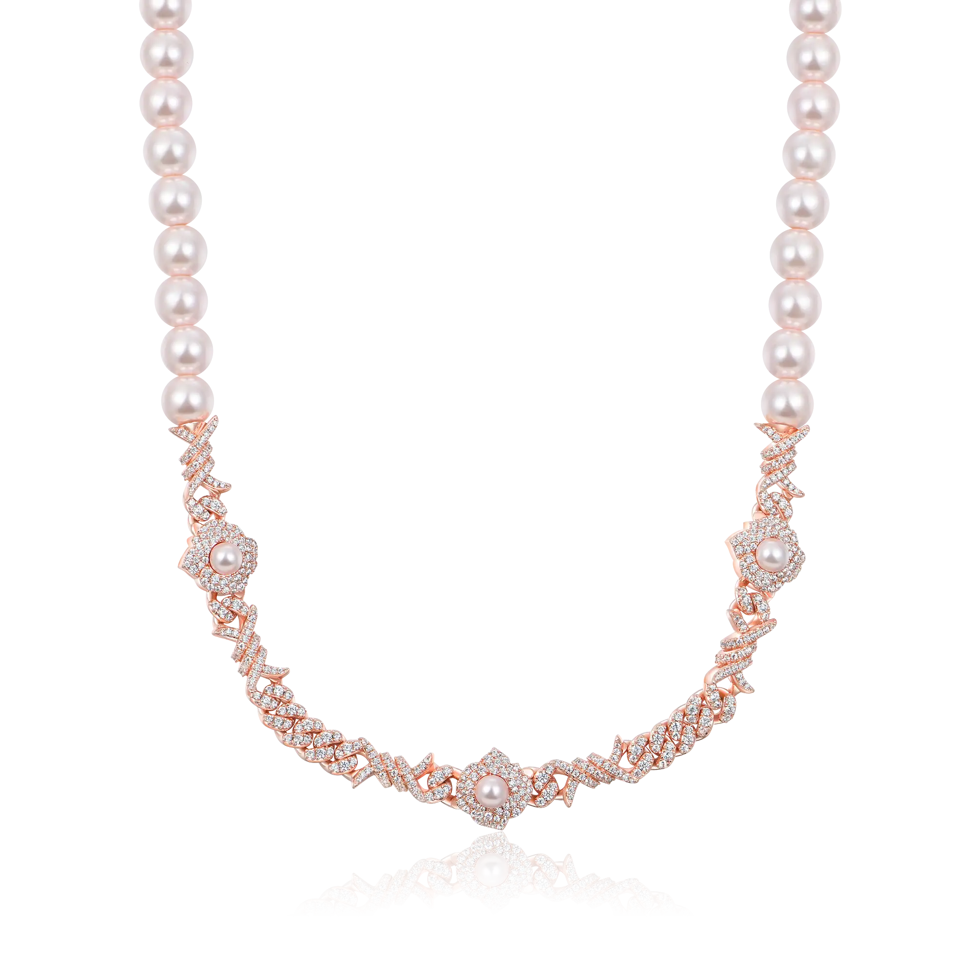 Rose Thorn Pearl Chain - 8mm