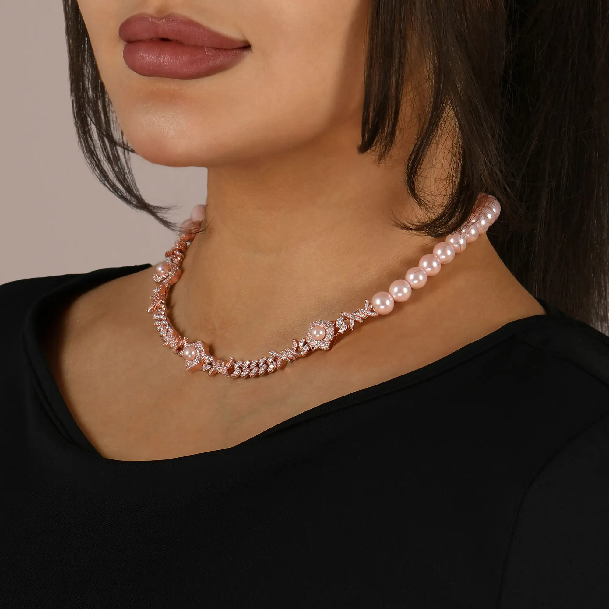 Rose Thorn Pearl Chain - 8mm - Image 2