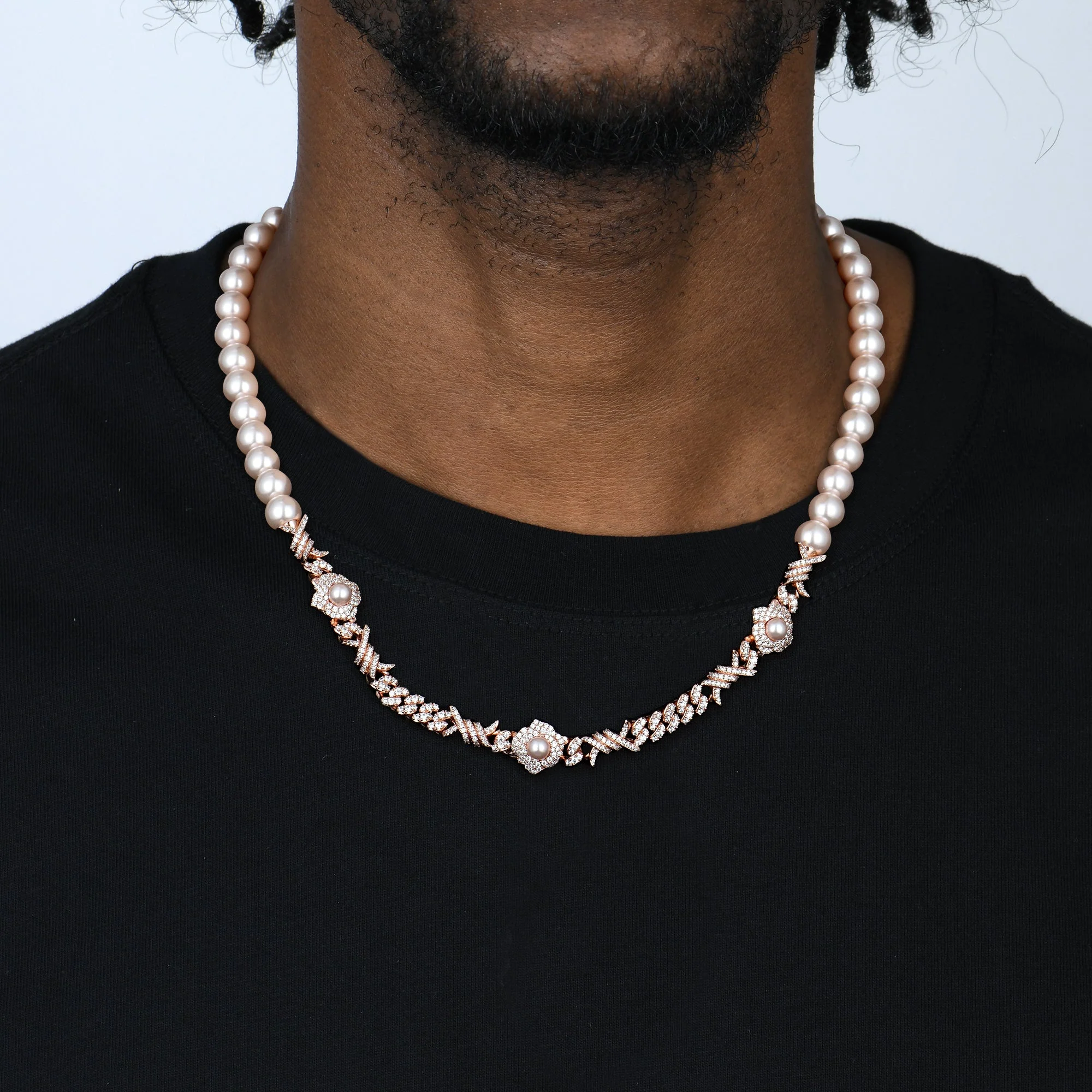 Rose Thorn Pearl Chain - 8mm - Image 3
