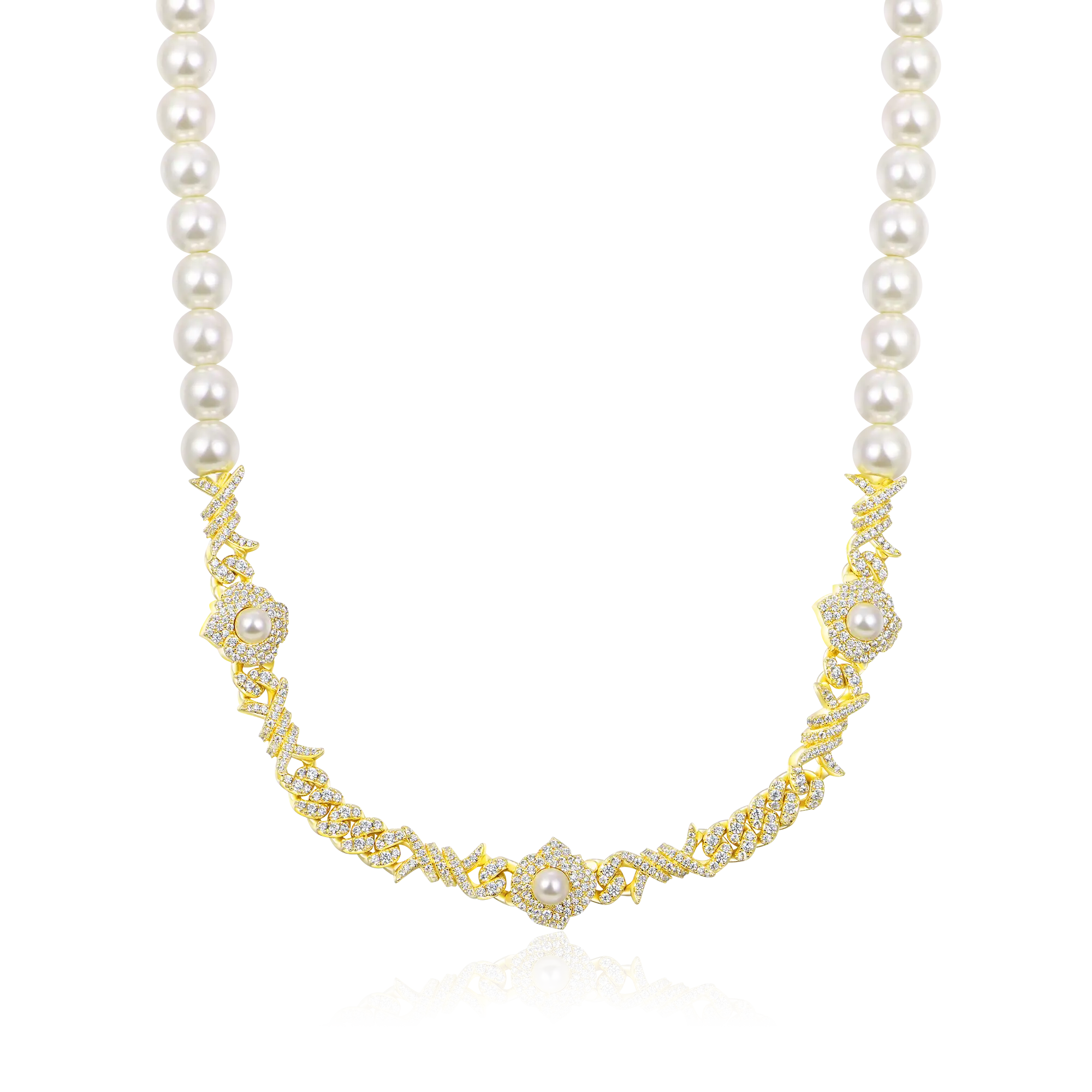 Rose Thorn Pearl Chain - 8mm - Image 6