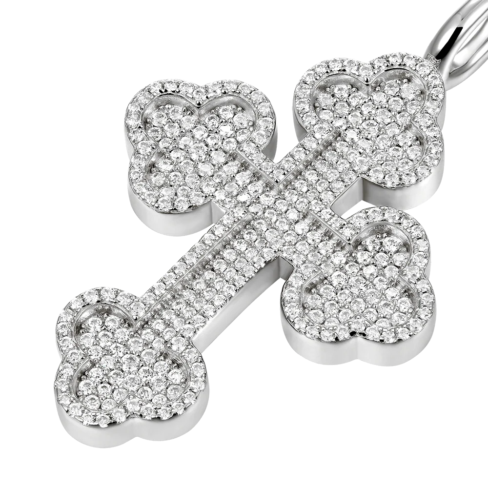 Round Cut Bottoni Cross Pendant - Image 9
