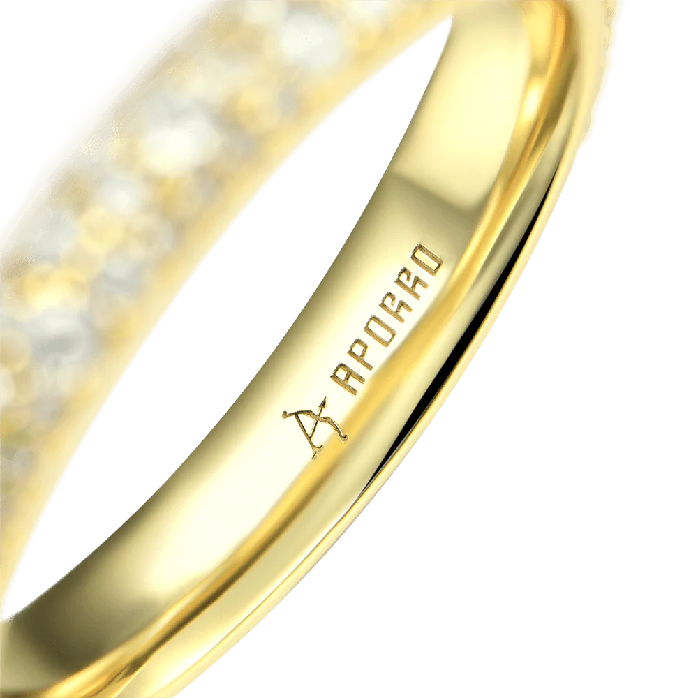 Round Pave Band Ring - Image 9