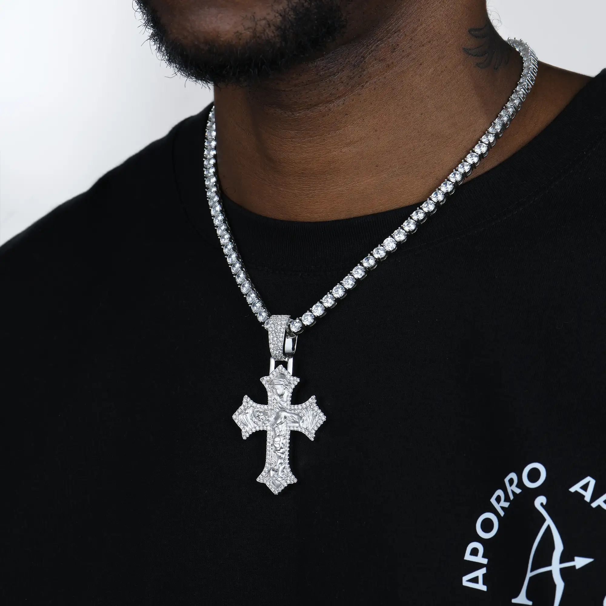 Sacred Devotion Cross Pendant - Medium - Image 2