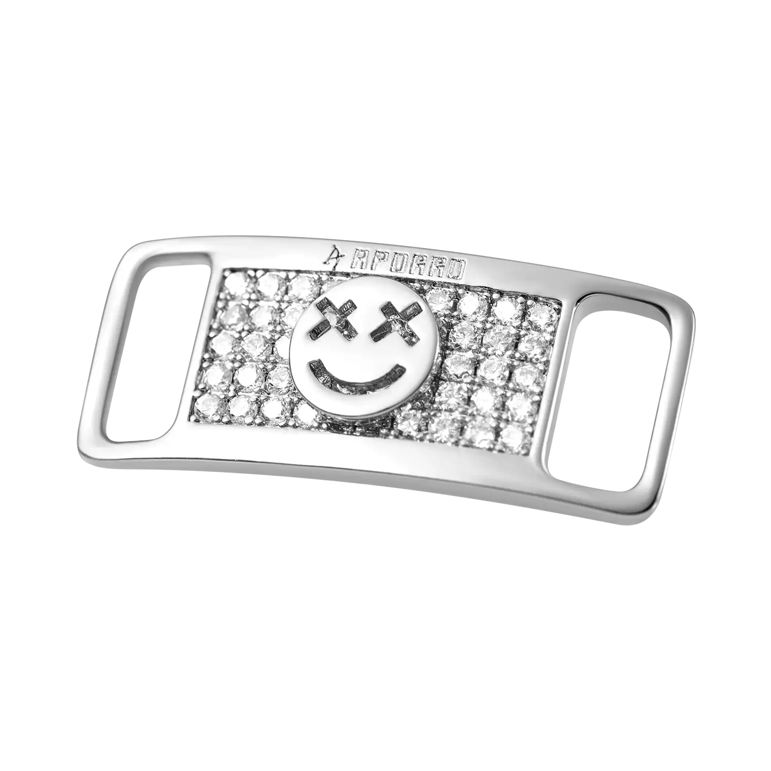 Iced Out Smiley Face Lace Lock - Image 11