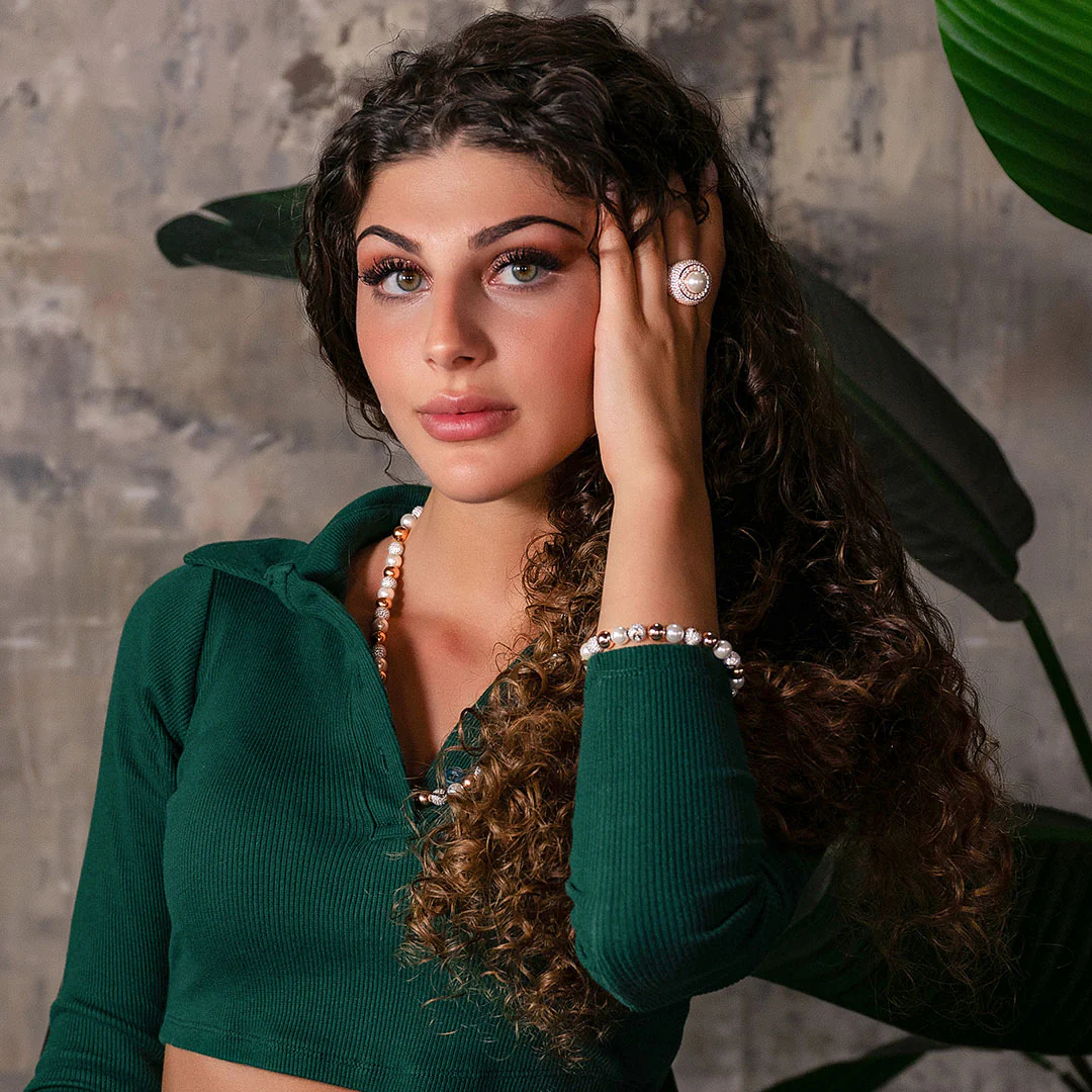 TROVE Pearl Bracelet in 925 Sterling Silver-8" - Image 9