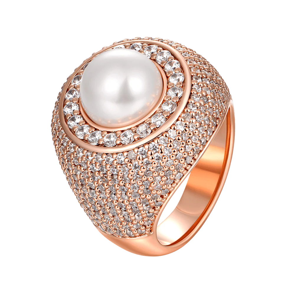 TROVE Pearl Halo Ring