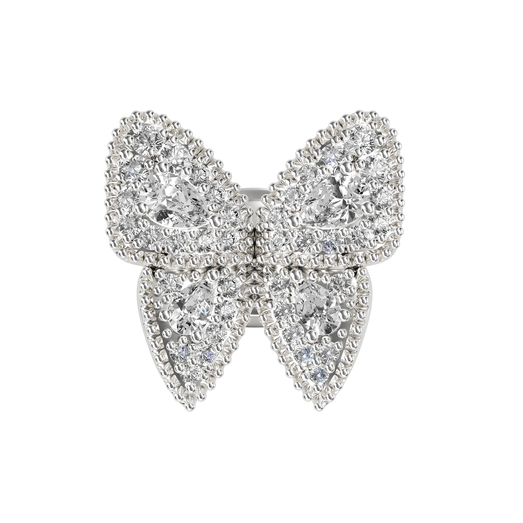 Vivid Clustered Butterfly Stud Earring - Single - Image 4