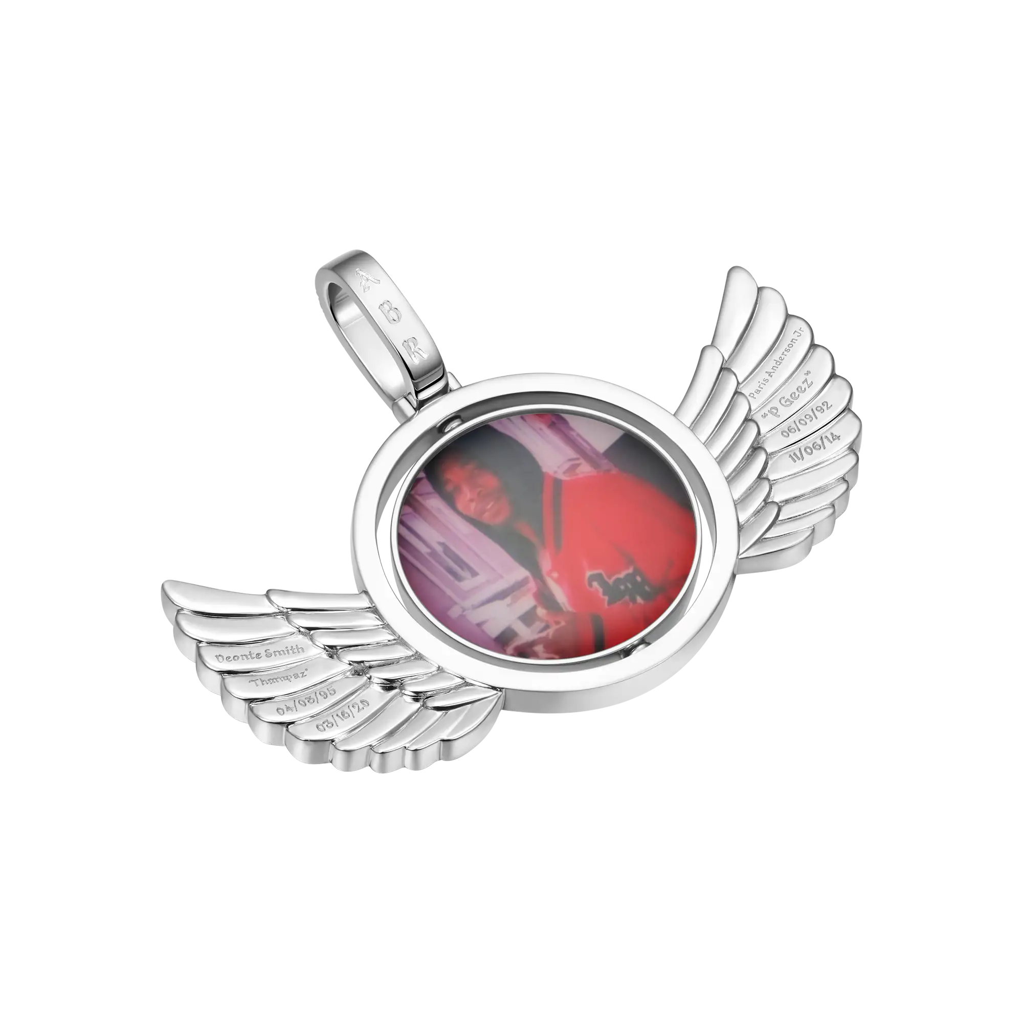Custom Rotating Wings Photo Pendant - Image 7
