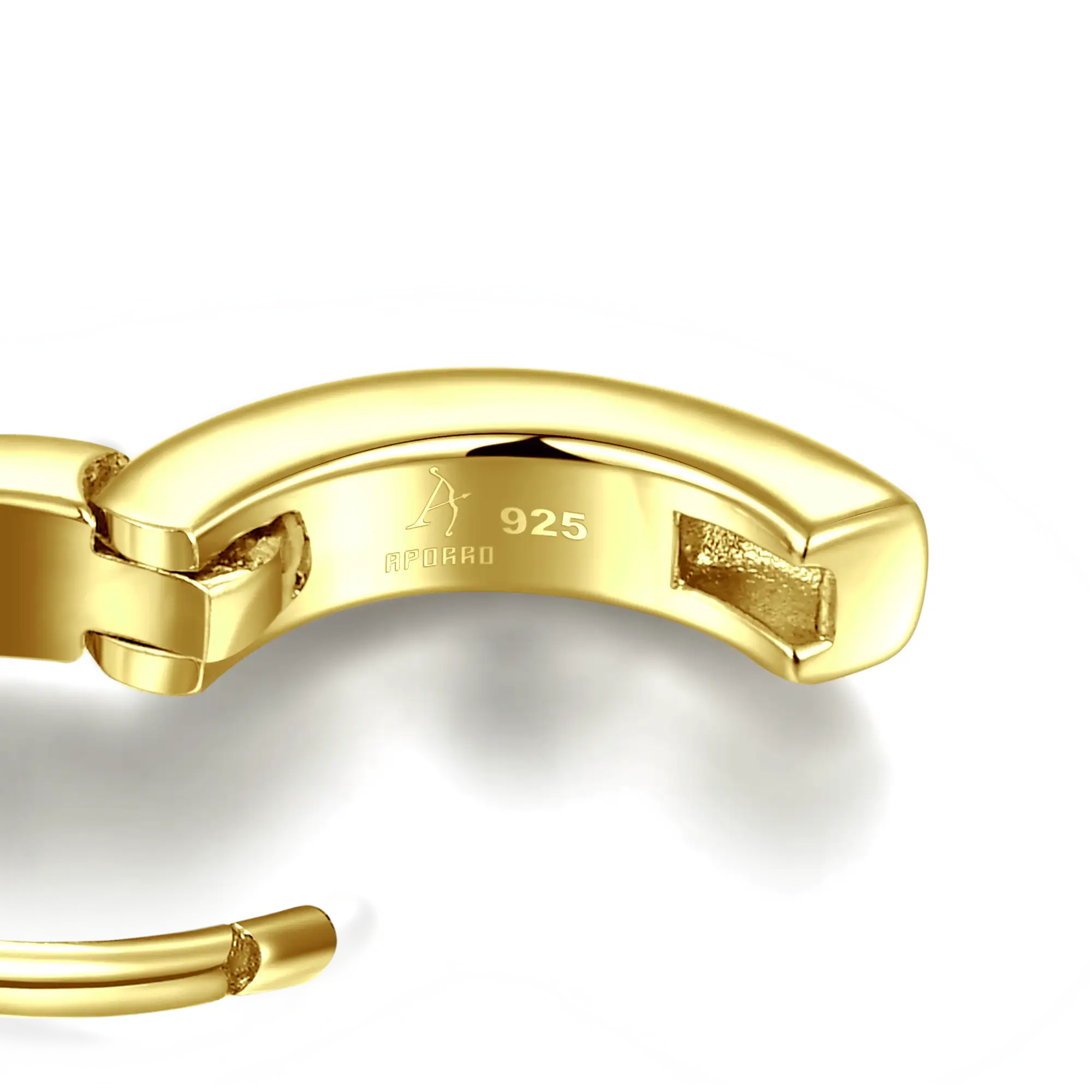 S925 Cross Hoop Earrings - Pair - Image 10