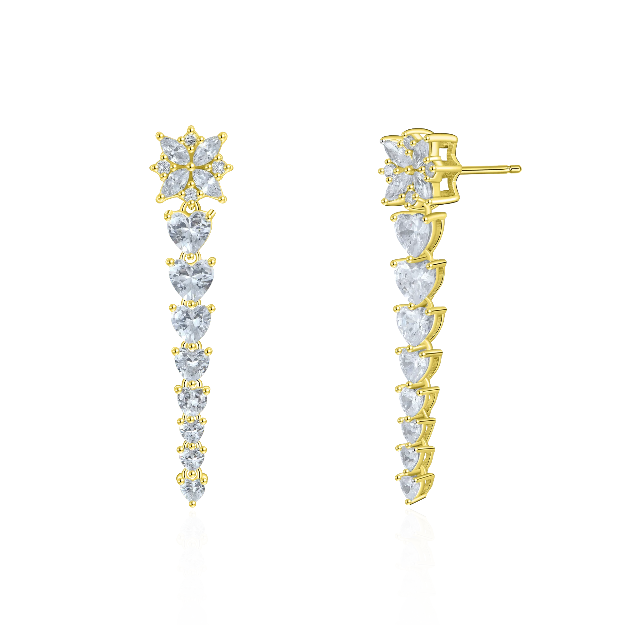S925 Charming Heart Dop Earring - Image 6