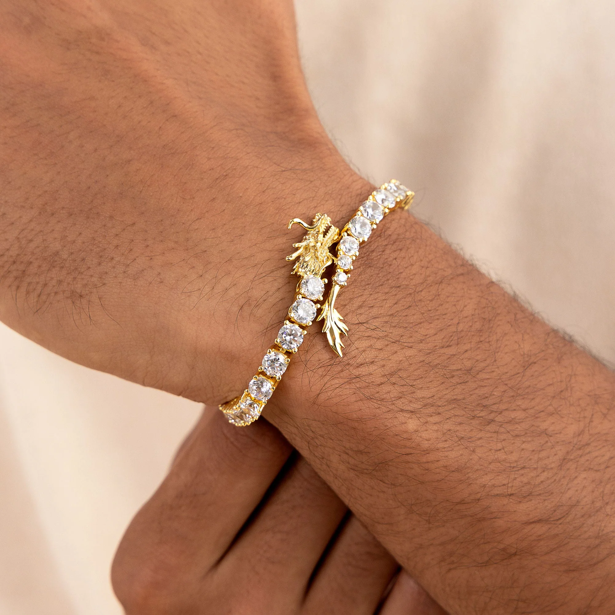 WONG Dragon Tennis Bracelet - 5mm - Image 2