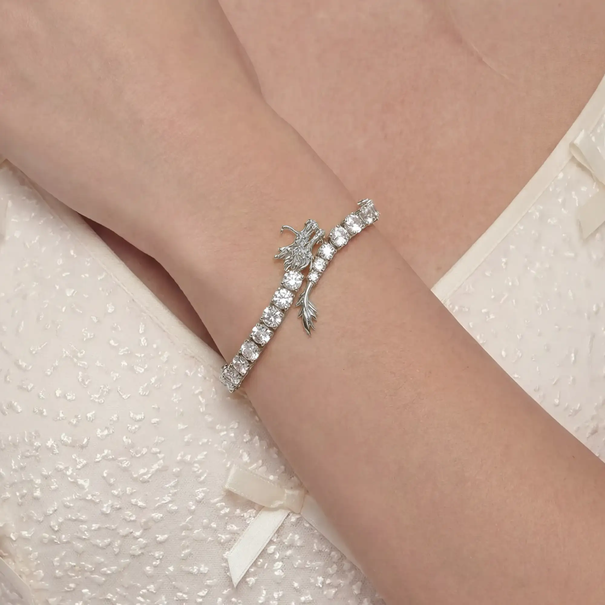 WONG Dragon Tennis Bracelet - 5mm - Image 8