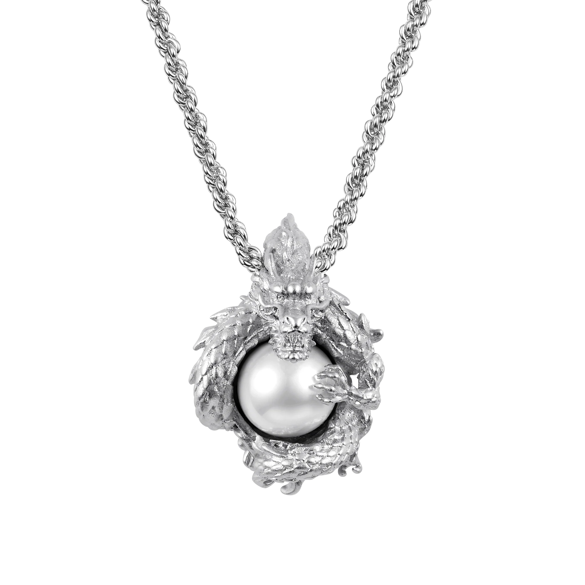 WONG Coiled Dragon Pearl Pendant - Image 6