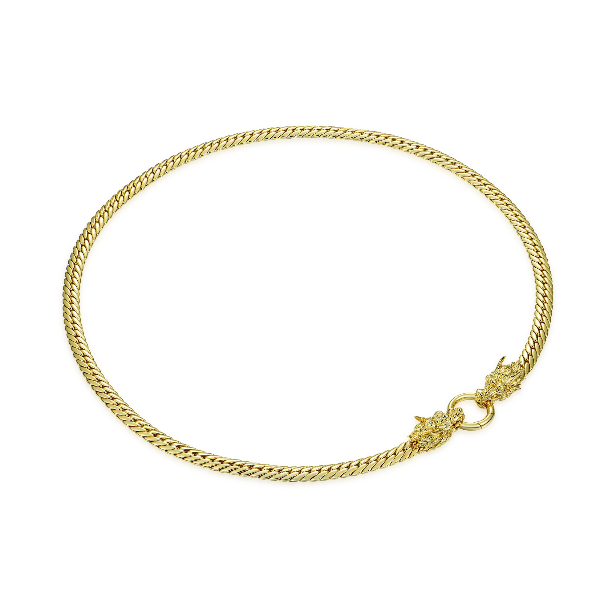 WONG Double Dragon Miami Cuban Chain & Wallet Chain - 8mm - Image 8