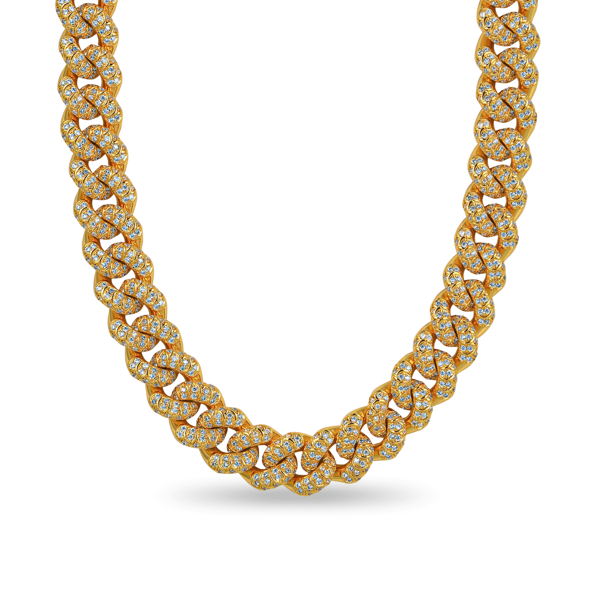 WONG Dragon Box Clasp Cuban Chain-Yellow Gold