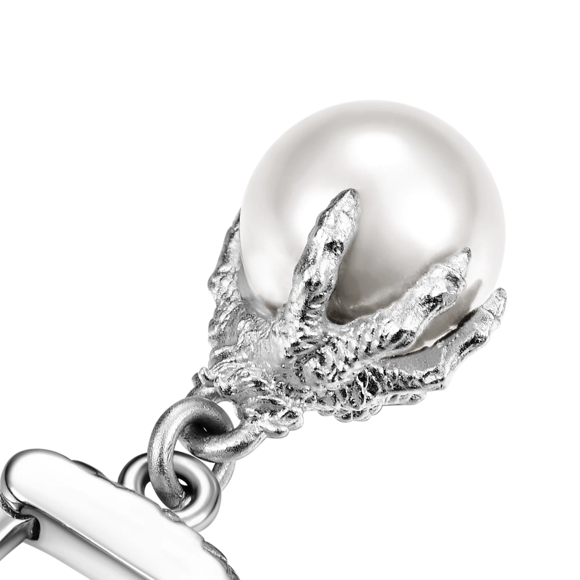 WONG Dragon Claw Pearl Dangly Earring-Single - Image 12