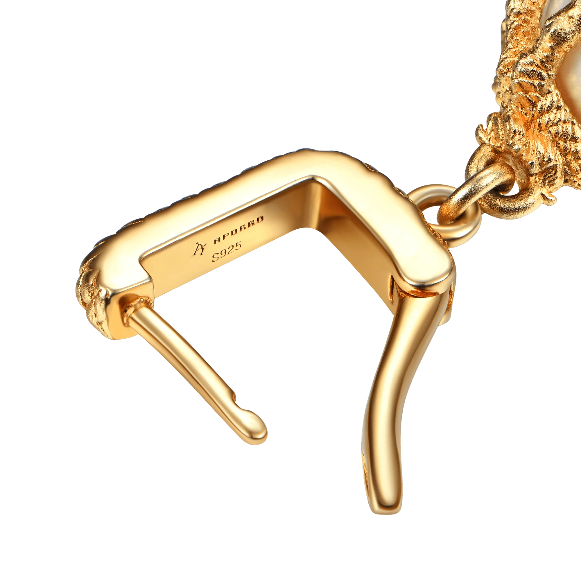 WONG Dragon Claw Pearl Dangly Earring-Single - Image 3