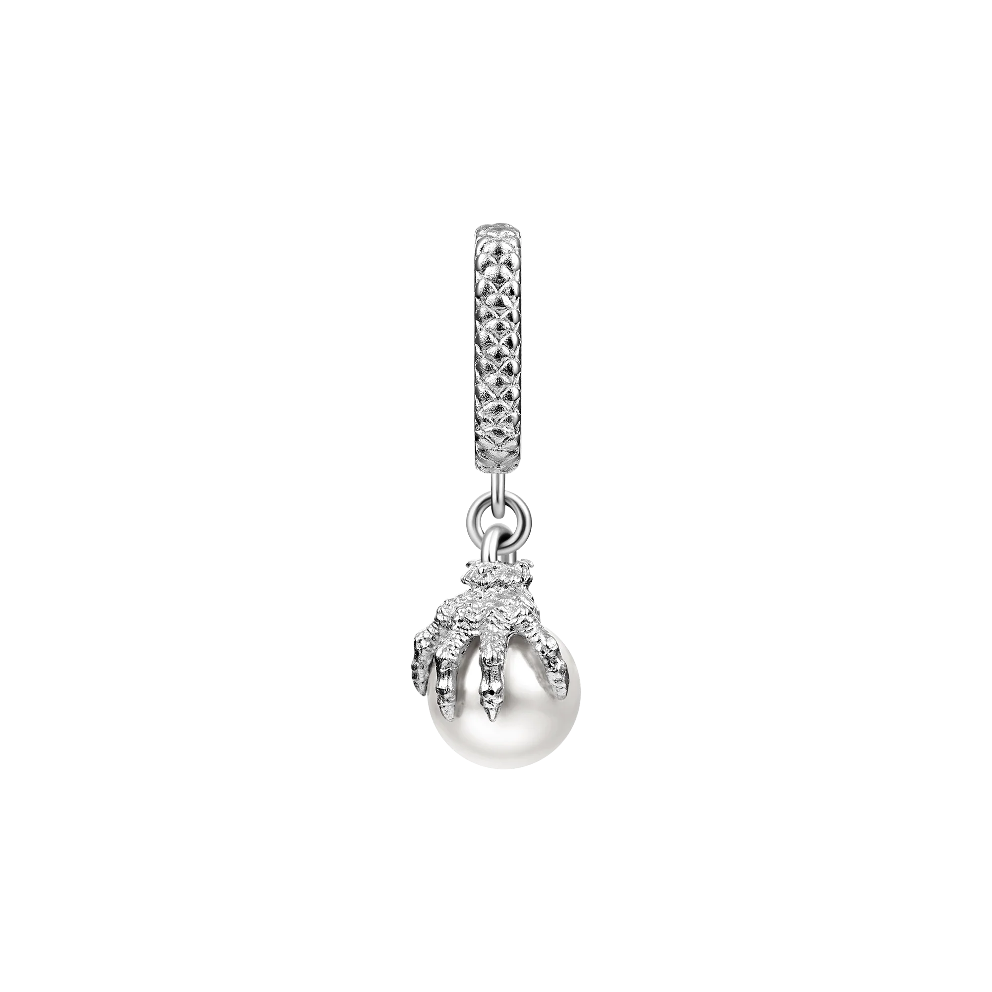 WONG Dragon Claw Pearl Dangly Earring-Single - Image 8