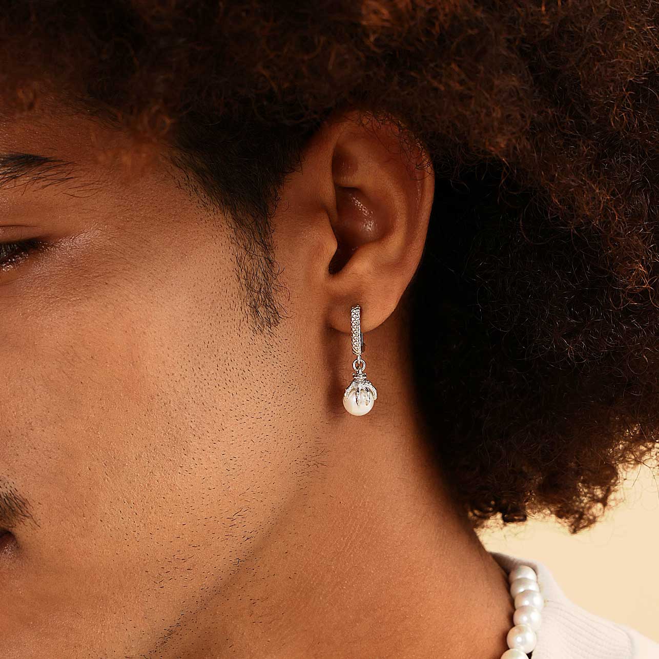 WONG Dragon Claw Pearl Dangly Earring-Single - Image 9