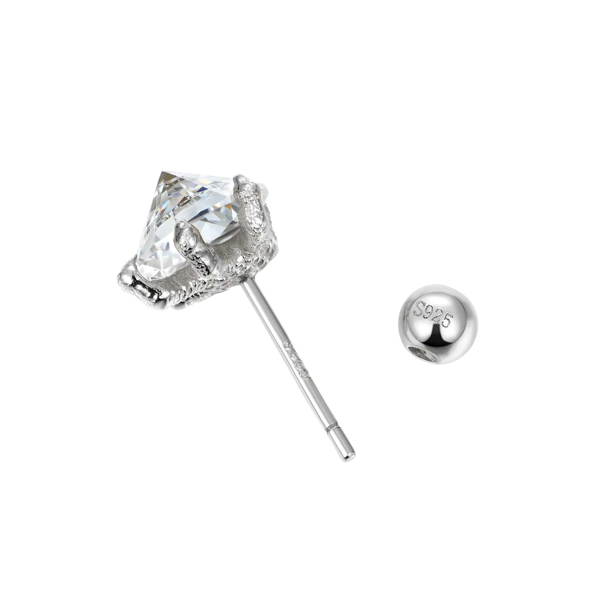 WONG Dragon Claw Stud Earring - Image 7