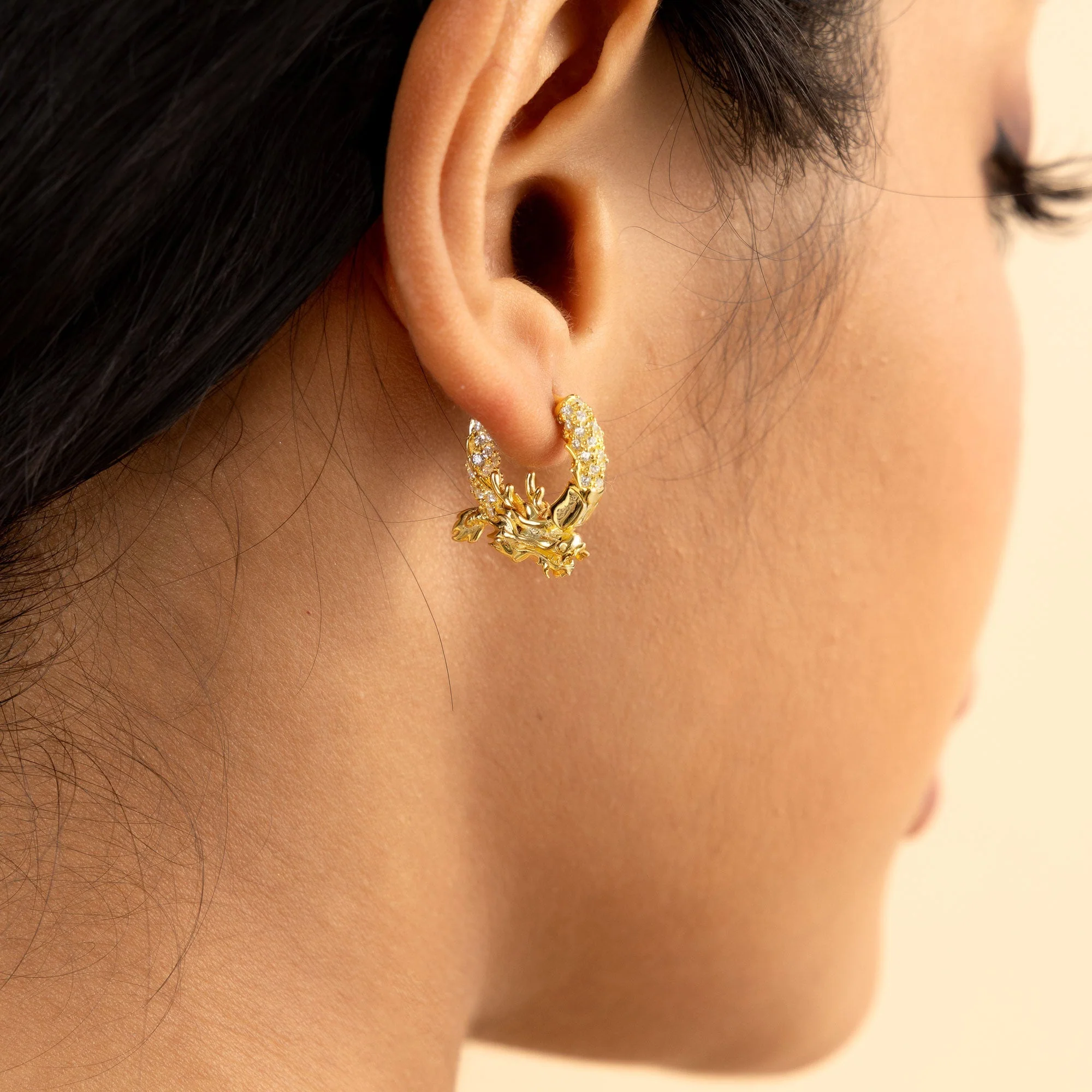 WONG Dragon Hoop Earring - Single - Image 3