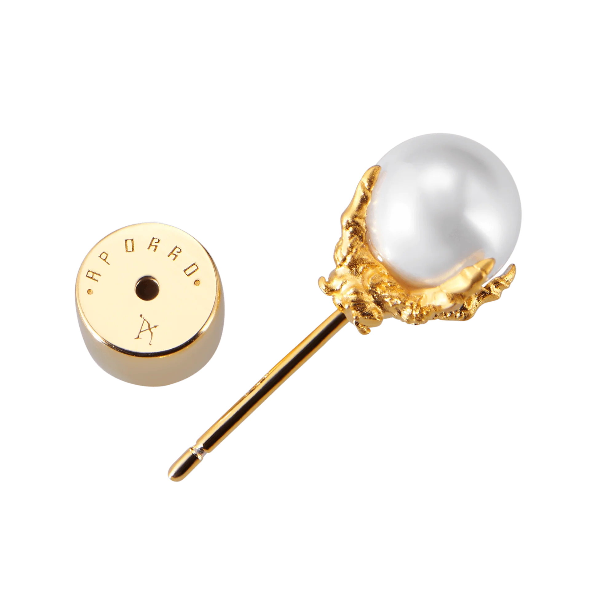 WONG Dragon Pearl Stud Earring - Single - Image 3