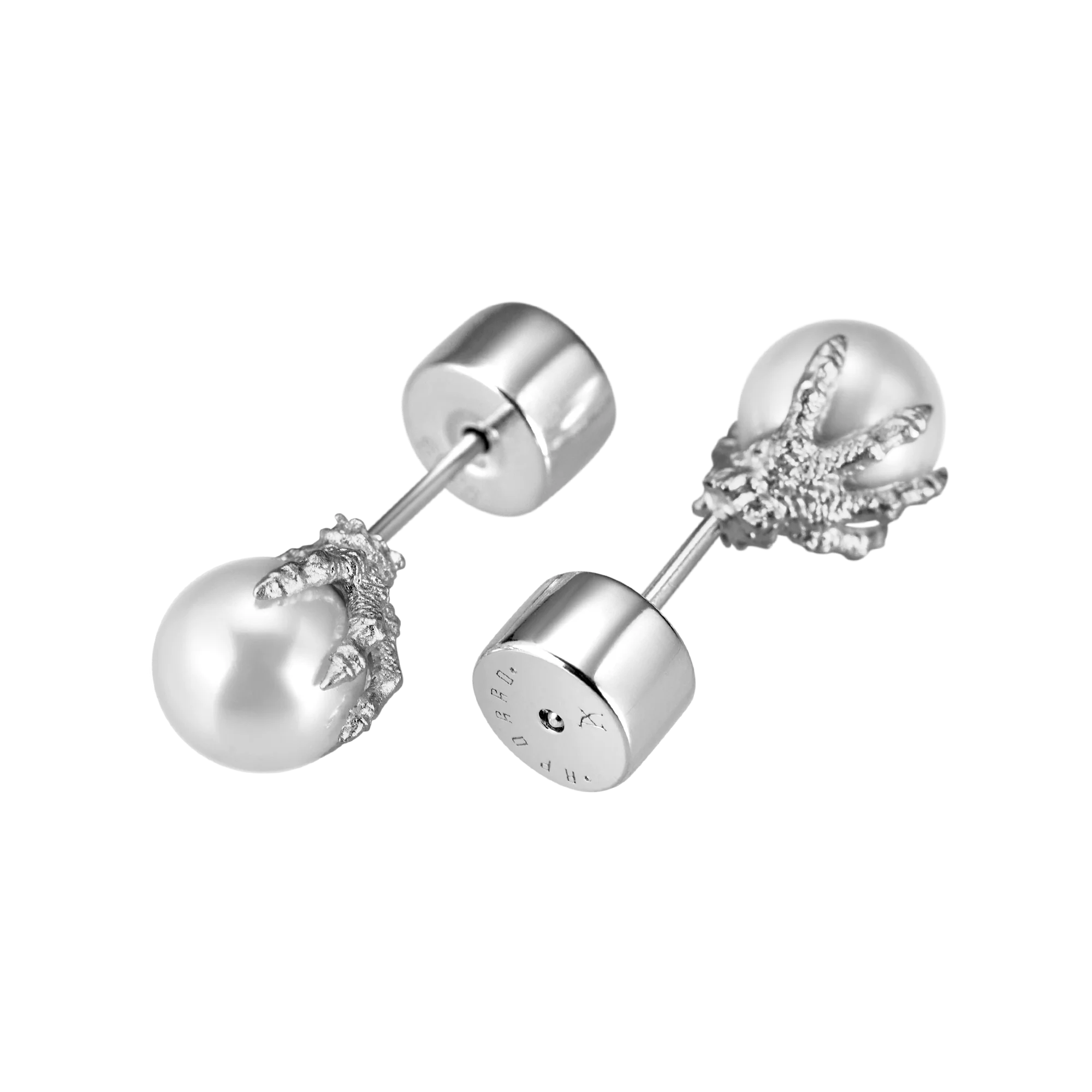 Single WONG Dragon Pearl Stud Earring - Image 12