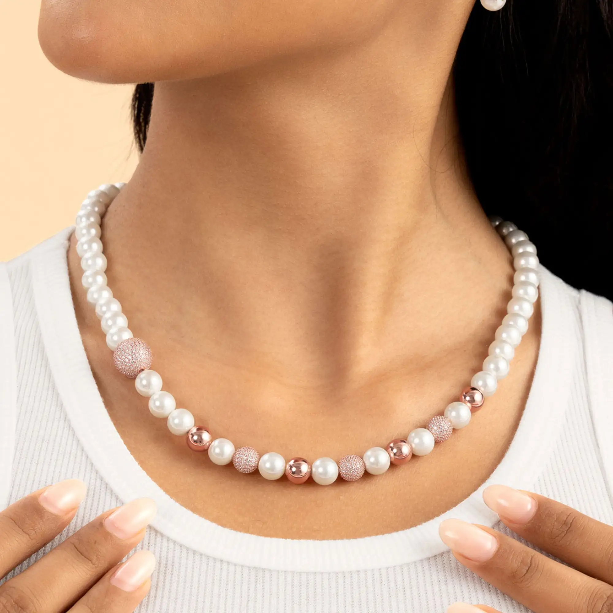 WONG Dragon Pearl and Bead Necklace - Image 11