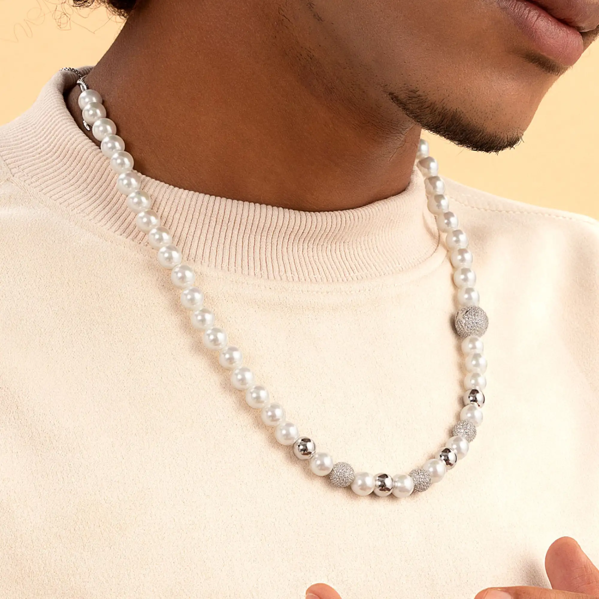 WONG Dragon Pearl and Bead Necklace - Image 16