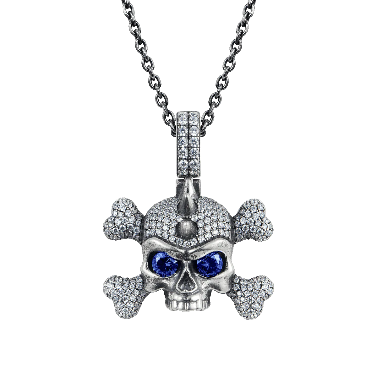 X Iced Skull Pendant - Image 3